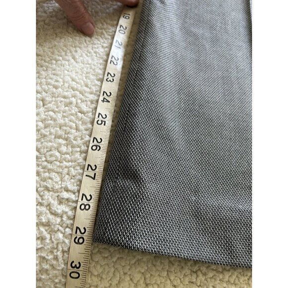 Calvin Klein Womens Mid-rise Flat Front Wide Leg Black /White Tweed Pants Size 2 - Picture 9 of 10